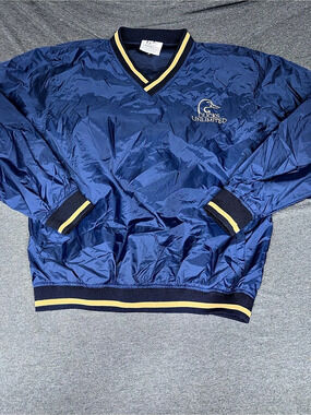 Ducks Unlimited Men's Blue & Yellow Color Block Pullover Size Medium